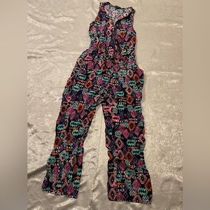 Toxik3 colorful front zip jumpsuit size Large